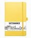 Sketchmarker Блокнот для зарисовок 12х12см 80л 140гр твердая обложка Лимонный